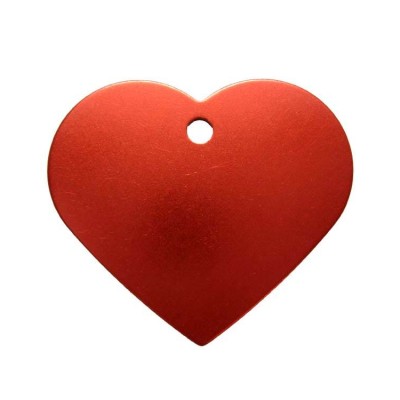 Petscribe Heart ID Tag Red For Dog